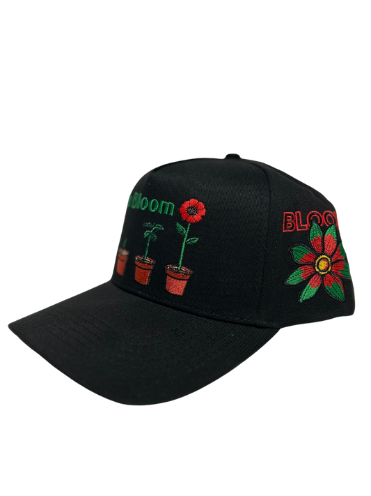 Full Bloom Snapback - Black/Black