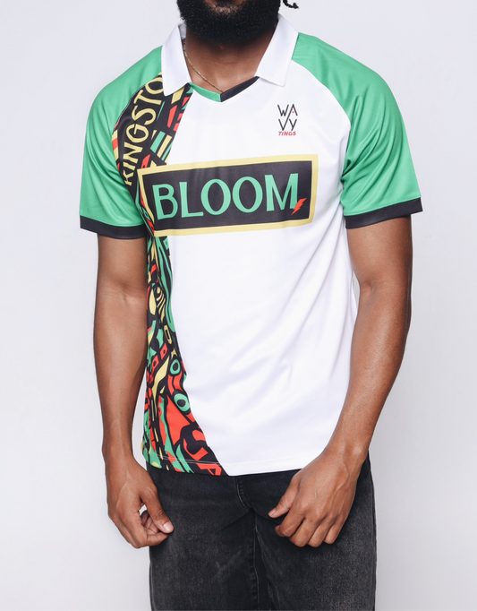 Wavy Boys Soccer Jersey - White